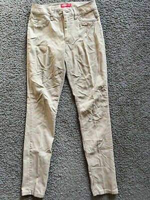 Original Dickies Pockets Juniors Mid Rise Stretch Twill Skinny Khakis Sz  7/28
