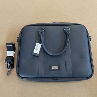 Ted Baker Spaidi Textured Document Bag Navy Retail $250 NWT