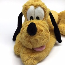 Pluto Disney Exclusive Genuine Original Plush Stuffed Toy Dog Laying Down 15"