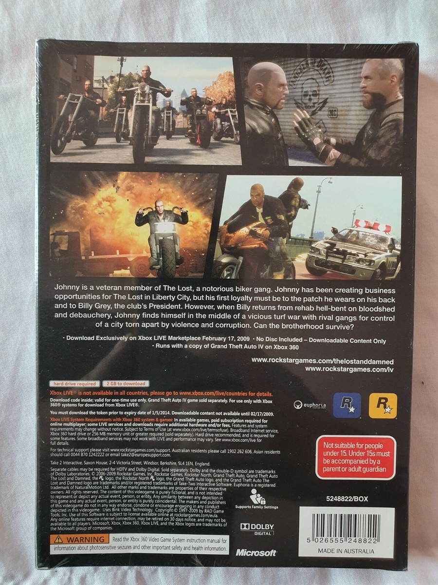 Grand Theft Auto IV : The Lost and Damned (Pal) (Microsoft
