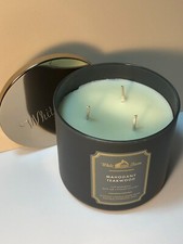 Bath Body Works White Barn "MAHOGANY TEAKWOOD" 3 Wick Scented Candle 14.5 oz