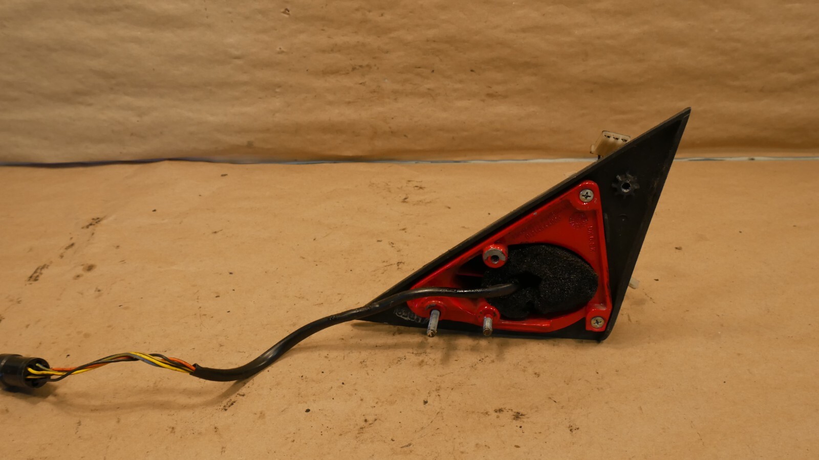 Ferrari 360 Modena Right Passenger Side Door Mirror Base Red OEM PN 65732010