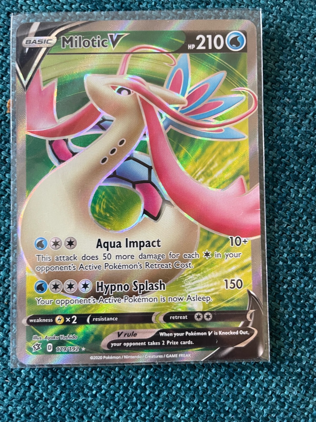 Milotic V (Full Art) 179/192 Swsh02: Rebel Clash Holo