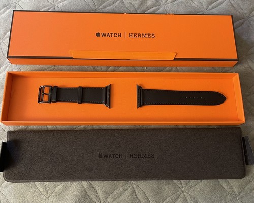 Original Hermes Apple Watch 44mm BLACK SPORT BAND ONLY *RARE* 100% - 第 1/3 張圖片