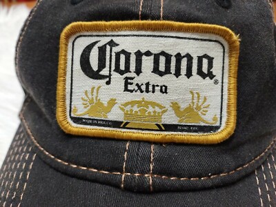 Corona Extra Beer Baseball Cap Dad Hat Flex Ban Size 7 ? Brown Gold