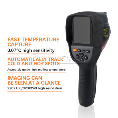 Handheld Digital Infrared Thermal Imaging Camera Thermometer IR Thermometer