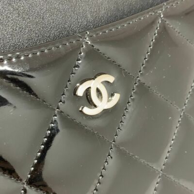 Chanel iPad Case Black Matelasse Enamel Hardware Ladies From Japan
