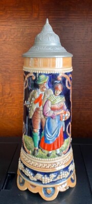 Thorens Movement Switzerland Vintage Beer Stein - Harry Lime Theme