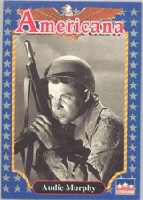 AUDIE MURPHY - 'U.S. SOLDIER' #163 - 1992 Americana Military Collectible Card 😎
