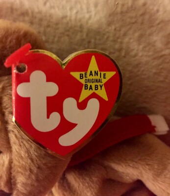 1997 Teddy style 4200 Ty The Beanie Babies Collection DOB 12-25-96
