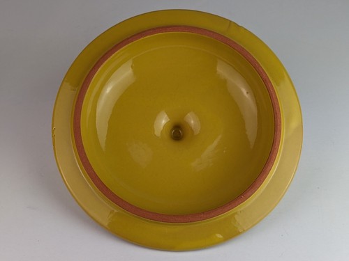 De Silva Umbria Terracotta Pottery 7.75" Casserole w/Handles Lid Harvest Gold - Picture 7 of 14
