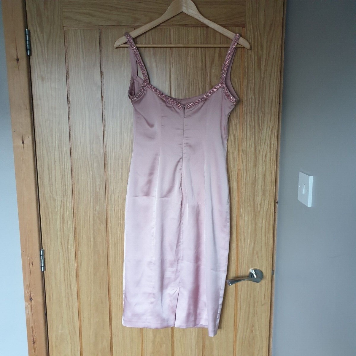 strapless open back dress Pink Layered Soft Tulle Dress – Amanei main image 0