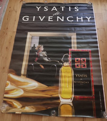  Original Vintage Poster Ysatis de Givenchy Parfum 4x6 ft RAR Sammlerstück 80er