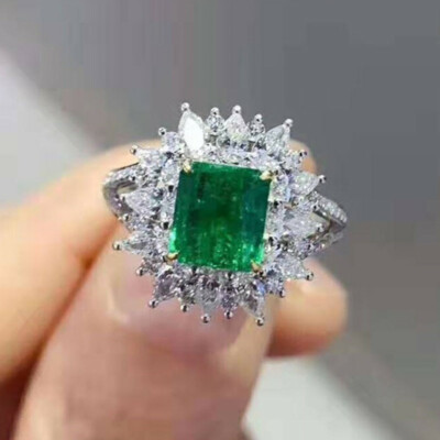 Gorgeous Women Gift 925 Silver Filled Rings Cubic Zircon Wedding Jewelry Sz 6-10
