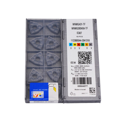 CNMG 120404-TF Inserti 20 Pezzi Inserti In Carburo CNMG 120404-TF / 431-TF IC907 - Per Tornio CNC, Nuovi Utensili Carburo Per Tornitura - Foto 3