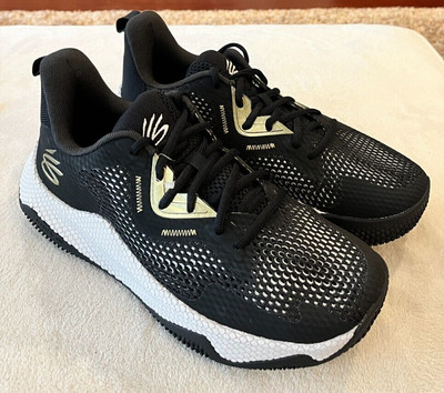 Under Armour CURRY HOVR SPLASH 3 - 3026899-002 Black/Gray/Gold Size 9 NEW Mens