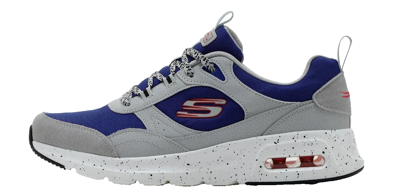 Skechers Mens Grey Skech Air Yatton Lace Up Casual Shoes Size US 11.5 M EU 45.5