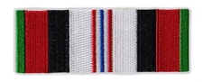 Motorcycle Jacket Embroidered Patch - Afghanistan Veteran Service Ribbon Bar