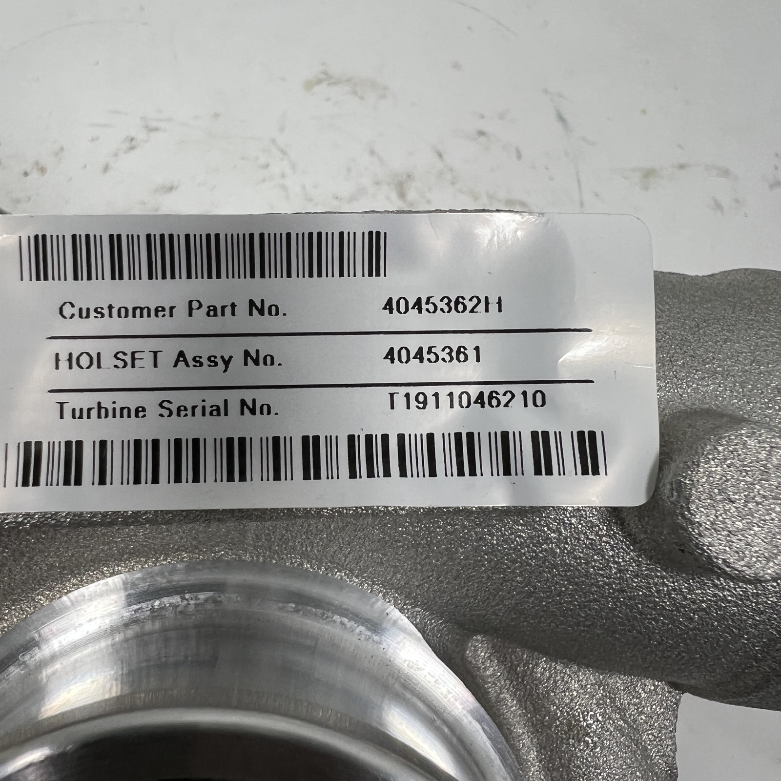 Holset HX25 Turbocharger fits NEF Engine 4045362 (4045361 