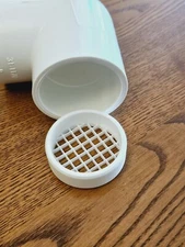 1-1/2" PVC Pipe Vent Screen, 1.90" OD, 1/4" Mesh, All Plastic for 1-1/2" Fitting