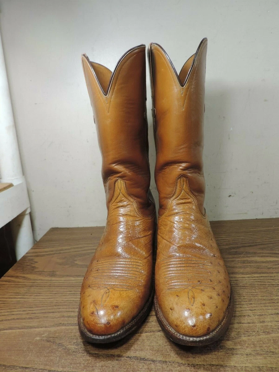 Half quill ostrich online boots