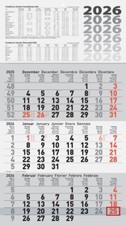Glocken Wandkalender 3-Monats-Kalender 2026 g...