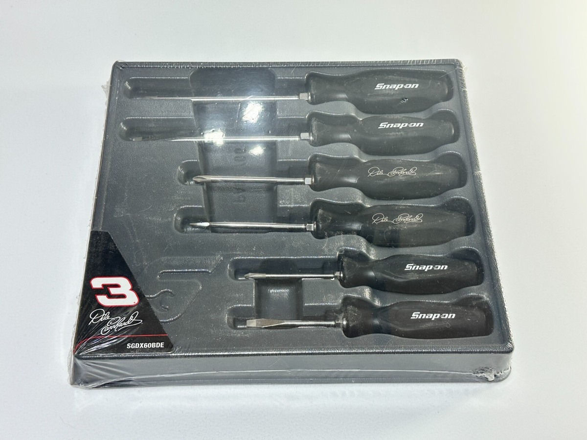 NOS Snap-On Tools 6pc Dale Earnhardt Special Edition Screwdriver