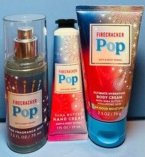 NEW - FIRECRACKER POP - 3PC TRAVEL GIFT SET - Bath  Body Works - FREE SHIP 