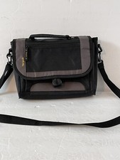 Targus Black  Gray Laptop Padded Notebook Medium Messenger Bag Nylon