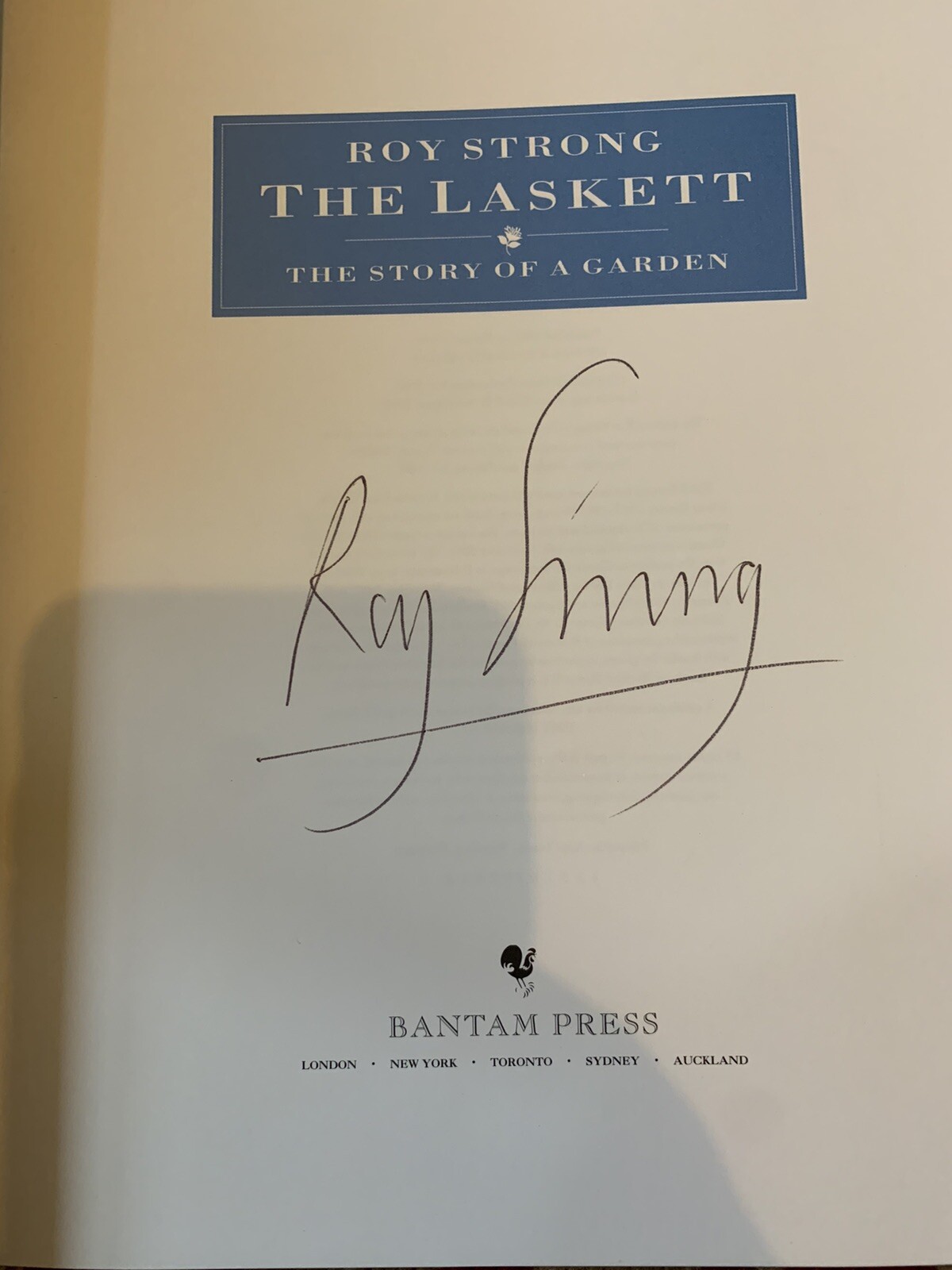 The Laskett by Signed By Sir Roy Strong (Hardcover, 2003)