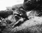 New 8x10 Civil War Photo: Artist Alfred R. Waud Sketching Gettysburg Field