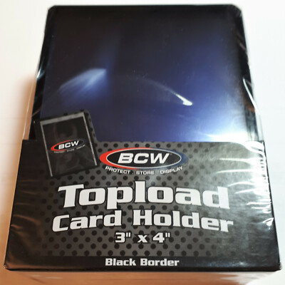 1 x 25 Toploader  BCW - 3'' mal 4'' Card Holder Pokemon & Magic PVC Neu & OVP