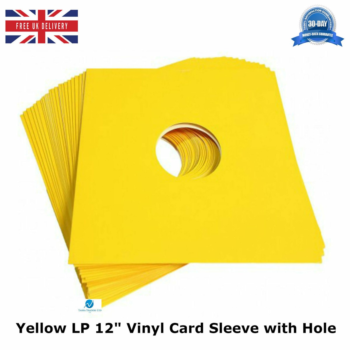 Yellow LP 12 Vinyl Protector Card sleeve with Hole Scratch proof MASTERBAG  New | eBay