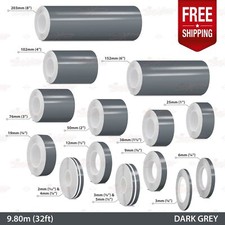 Dark Gray Roll Pin Stripe Car Striping Line Tape Decal Adhesive Vinyl Sticker