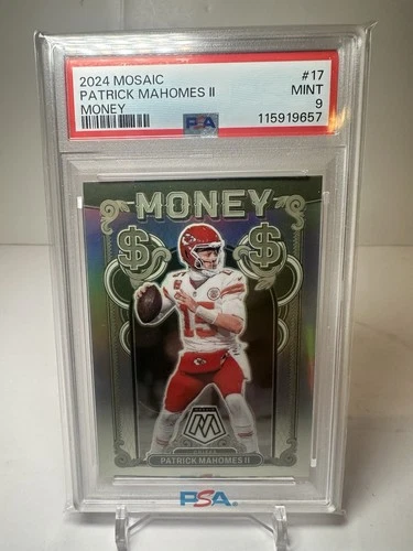 2024 Mosaic Patrick Mahomes II Money #17 (Case Hit) PSA 9 (Kansas City Chiefs)