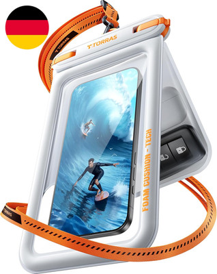 TORRAS Wasserdichte Handyhülle [Doppelte Taschen] IP68 Unterwasser Handyhülle Wa