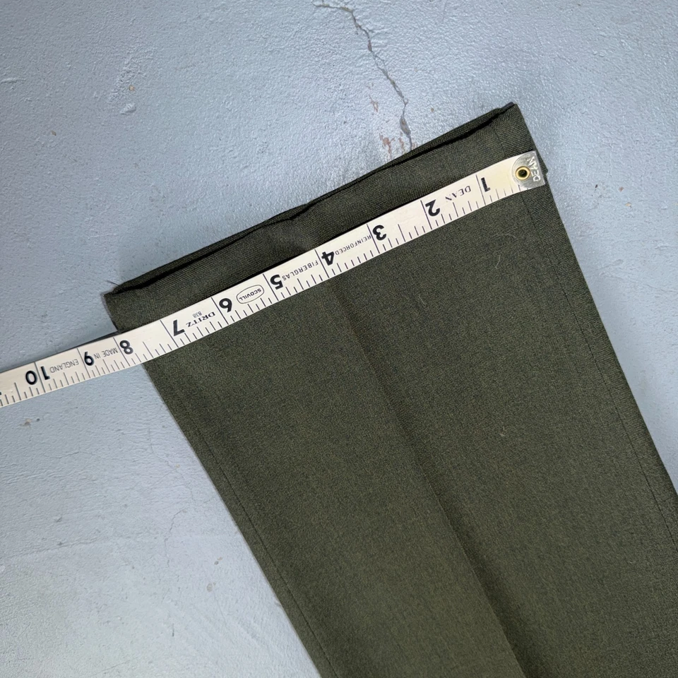 Pantalones de sarga Penneys Towncraft años 60 de colección 33x30 verde años 60 Rockabilly Penn Prest Foto 3 de 4