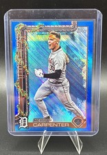 2025 Topps Holiday - Kerry Carpenter #H127 Holiday Blue Metallic Glitter