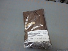 6" - 8 in. New BAG OF 100 YKK CFC-36 DA E 1/2 N-ANTI 3 Zipper Seal Brown 568