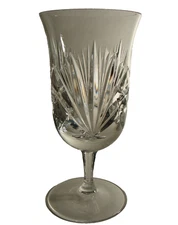 Mid Century Gorham Cut Crystal Cherrywood Iced Tea Glass (s) Stemware 1960s