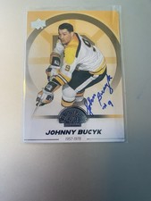 JOHN BUCYK signed card #91 AUTOGRAPHED 23/24 BOSTON BRUINS CENTENNIAL CARD auto