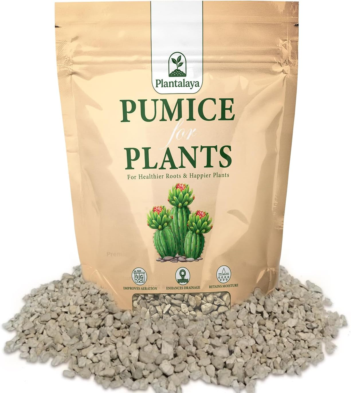Pumice for Plants – Premium Volcanic Rock Grit for Succulents, Cactus & Bonsai S