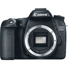 Canon EOS 70D DSLR Camera, 20.2MP, Body Only 