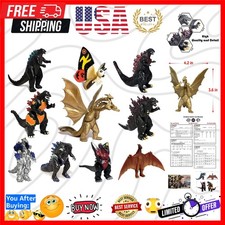 Set of 10 Godzilla Toys, Movable Joint Action Figures, King of The Monsters v...