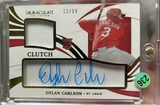 2021 Panini Immaculate Collection - Clearly Clutch Rookie Materials Dylan...