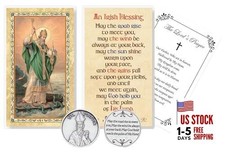St Patrick Irish Blessing Prayer Card - Irish Blessing Token, The Lord's