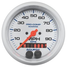Autometer 200636 Gauge Speedometer 3 38 100mph Gps Marine White Autometer 200636 Gauge Speedometer 3 38 100mph Gps Marine White
