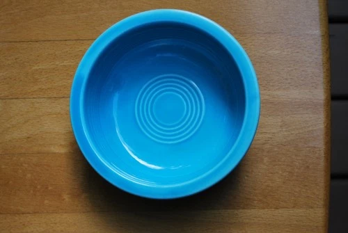Vintage Fiesta 5 1/2" Turquoise Fruit Bowl