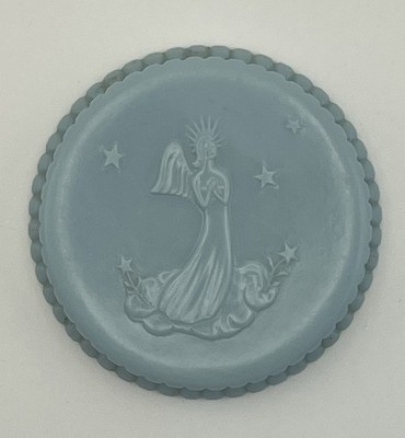Vintage Helena Rubinstein Heaven Sent Cologne Compact Perfume Blue Plastic