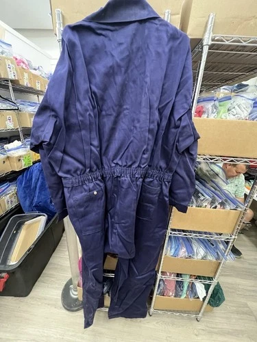 Saf-tech FR Coveralls Mens 3XL Blue Westex Indura Fire Resistance Zip NEW image 4